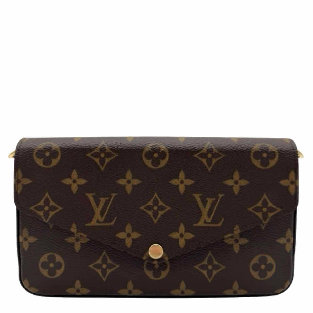 LOUIS VUITTON Monogram Canvas Pochette Felicie Shoulder Bag