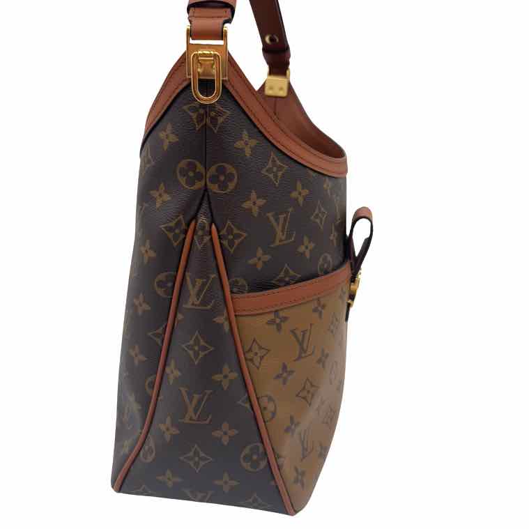 LOUIS VUITTON Monogram Reverse Canvas Dauphine MM Hobo Bag (Pre-Owned)