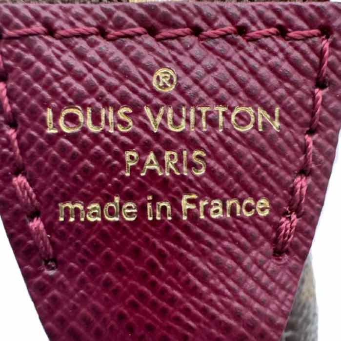 LOUIS VUITTON Monogram Canvas Stamp Mini Pochette (Pre-Owned)