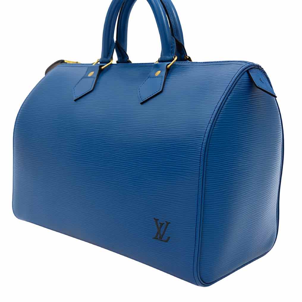 LOUIS VUITTON Epi Speedy 35 Blue (Pre-Owned)