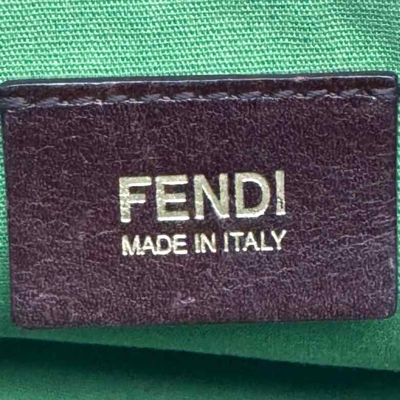 FENDI Mama Bucket Chain Shoulder Bag Green (Pre-Owned)