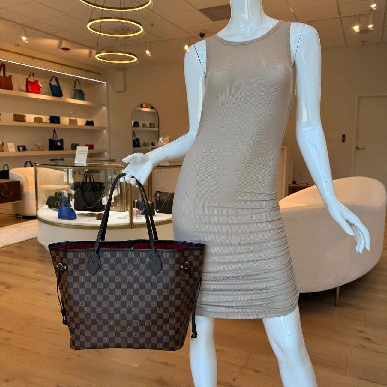 LOUIS VUITTON Damier Ebene Neverfull MM Cherry (Pre-Owned)