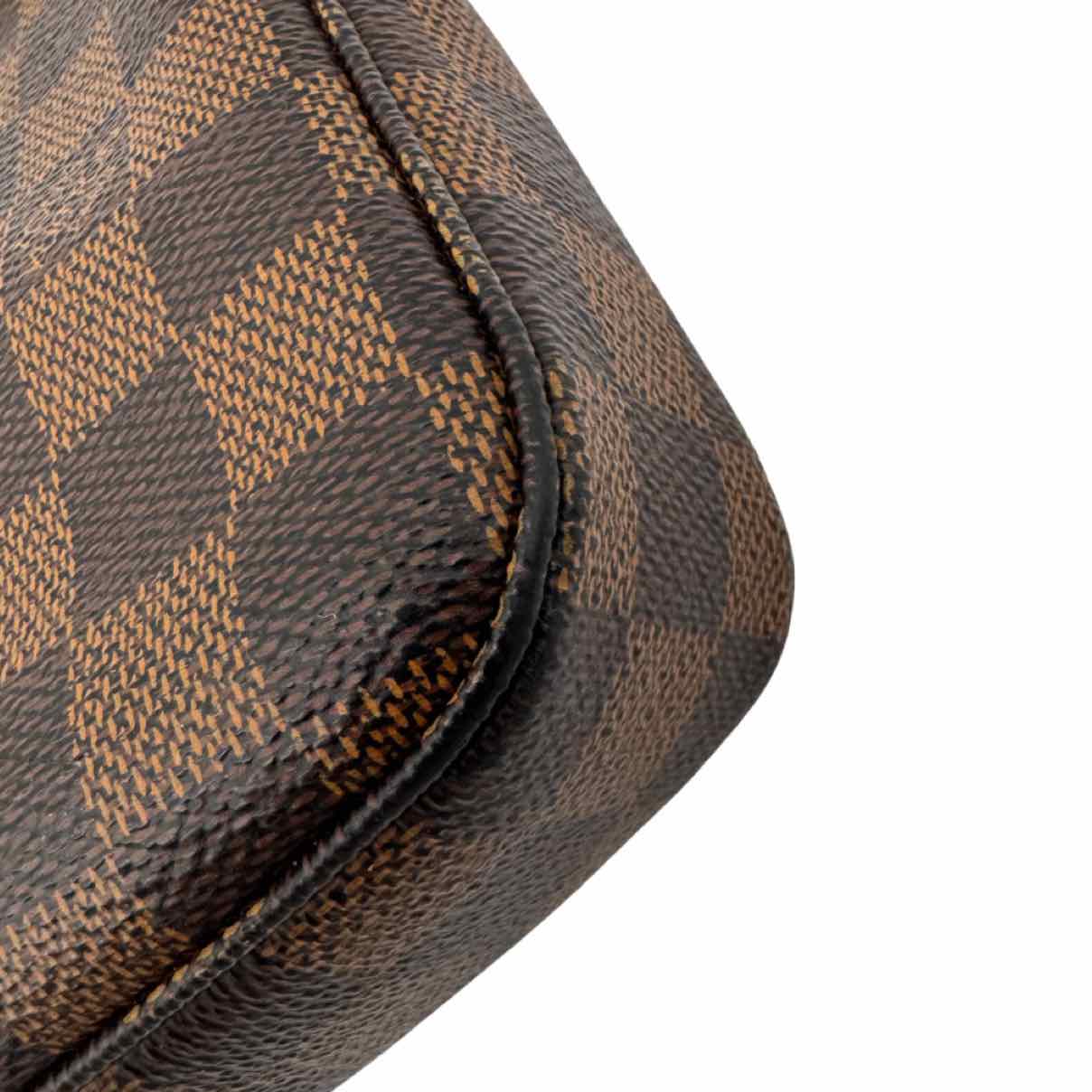 LOUIS VUITTON Damier Ebene Canvas Pochette Accessoires Brown
