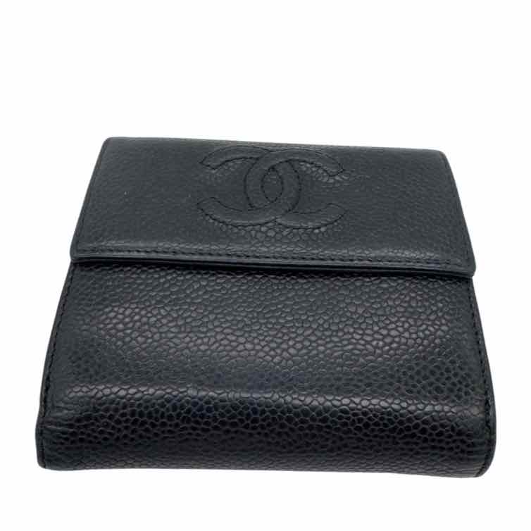 CHANEL CC Coco Compact Wallet Black (Pre-Owned)