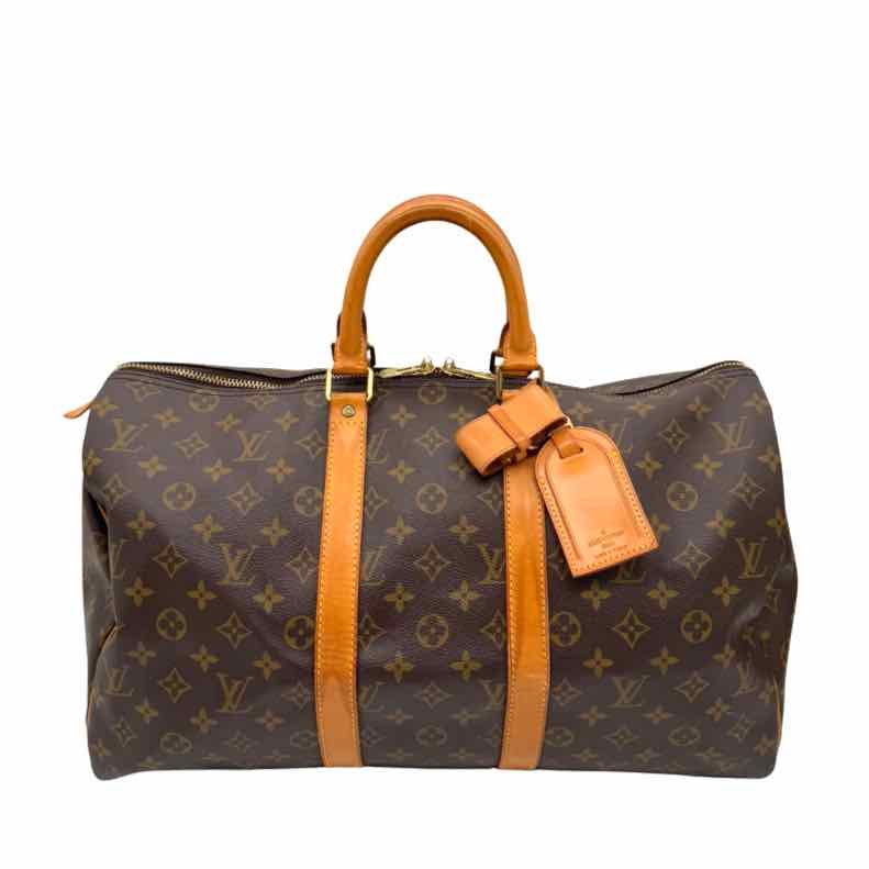 LOUIS VUITTON Monogram Canvas Keepall 45 Duffle Bag (Pre-Owned)