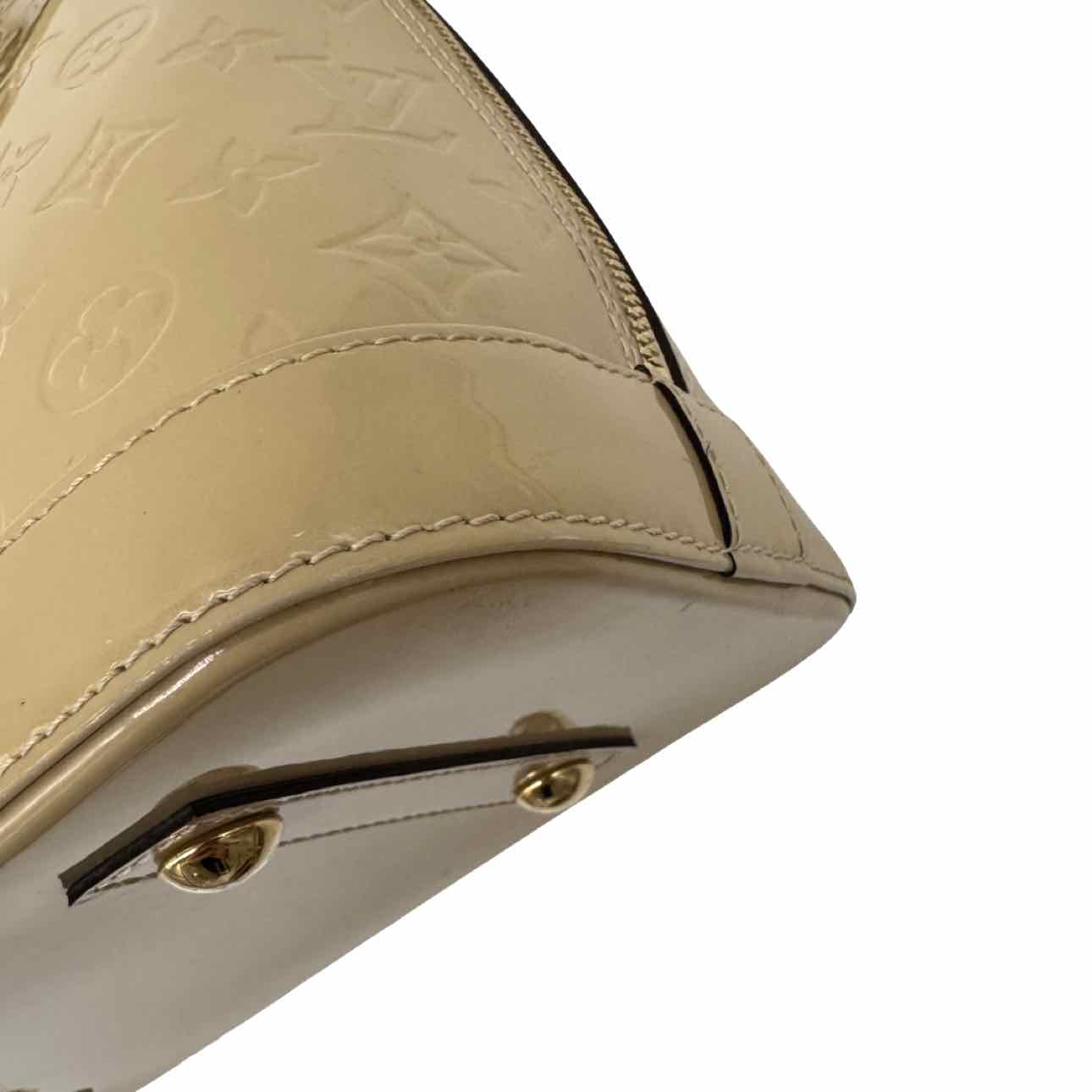 LOUIS VUITTON Monogram Vernis Alma PM Beige Tote