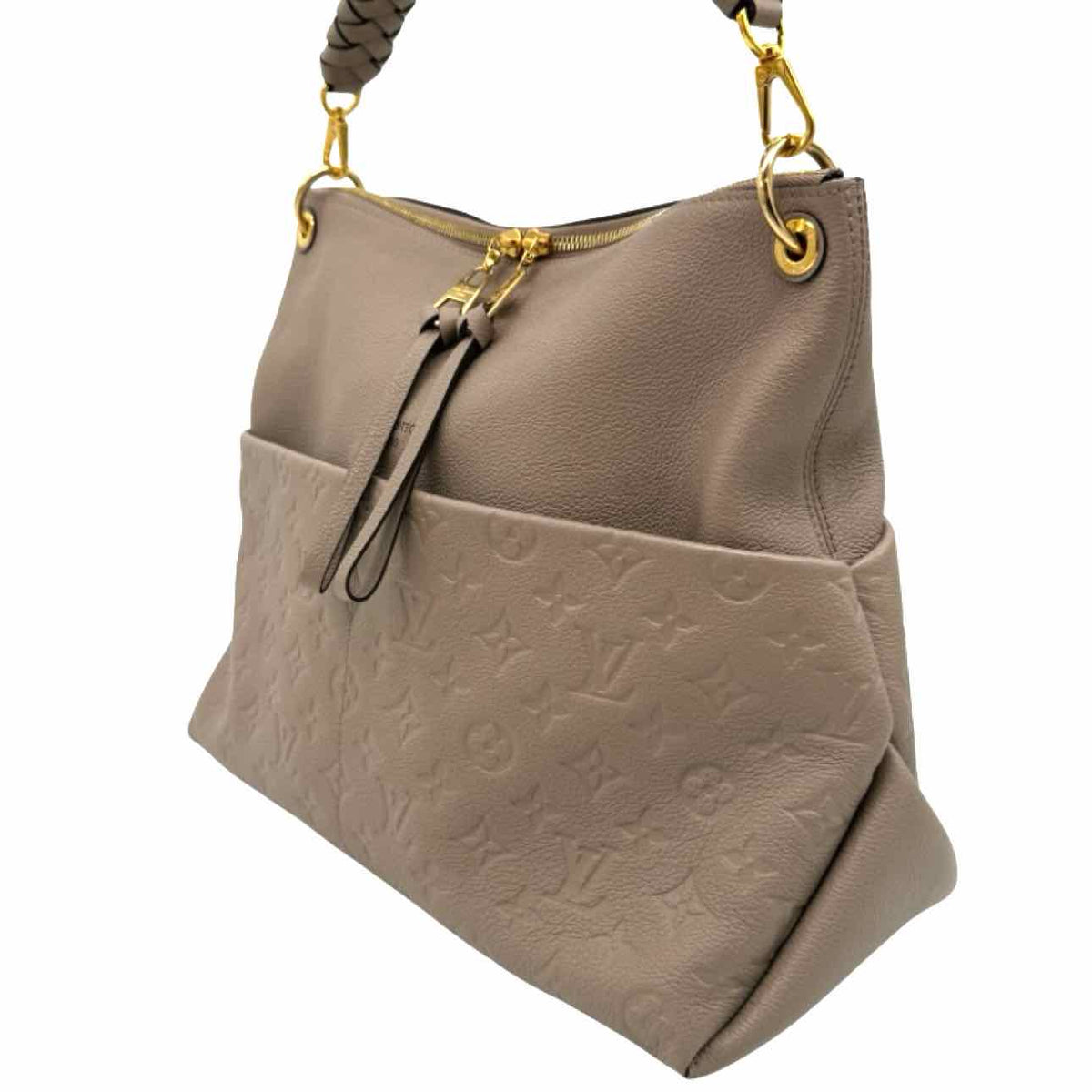LOUIS VUITTON Empreinte Leather Maida Hobo Bag Beige