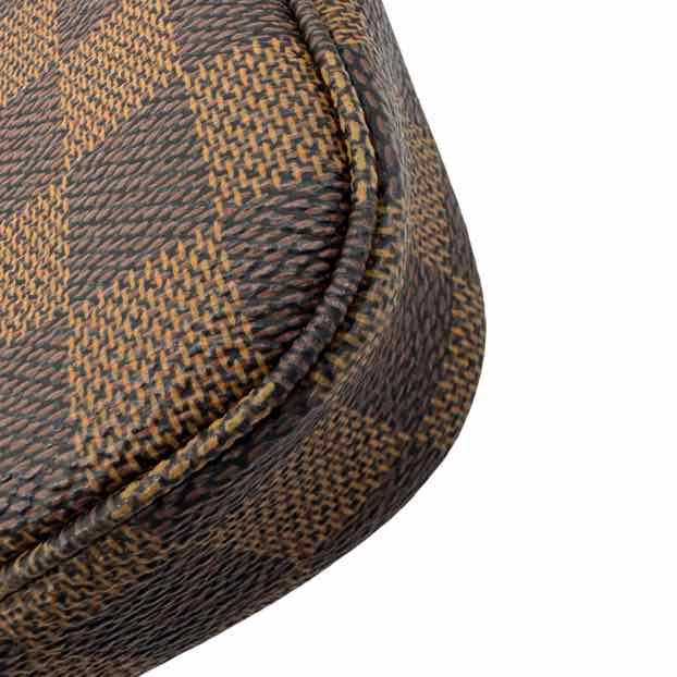 LOUIS VUITTON Damier Ebene Mini Pochette Brown (Pre-Owned)