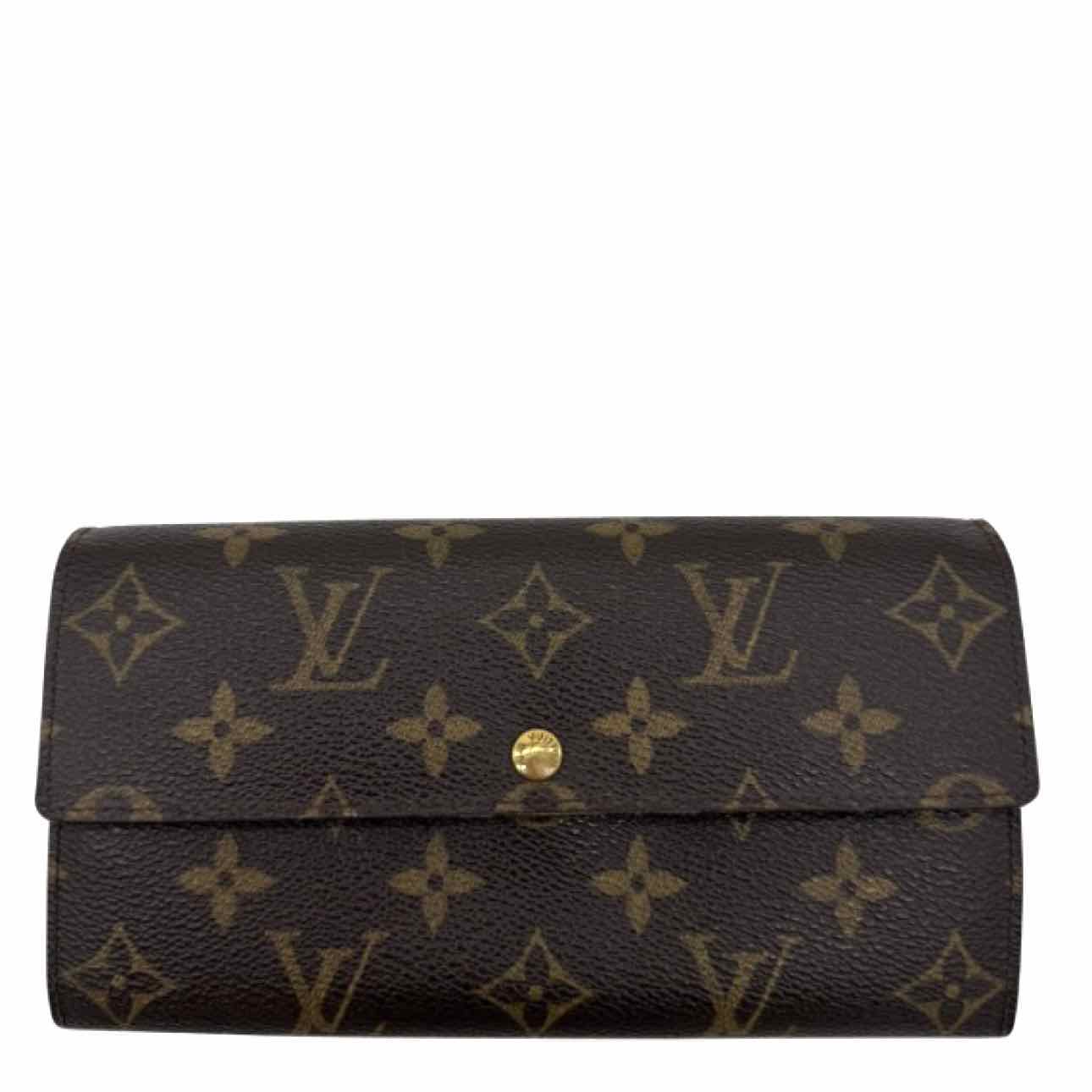 LOUIS VUITTON Monogram Canvas Sarah Wallet Brown