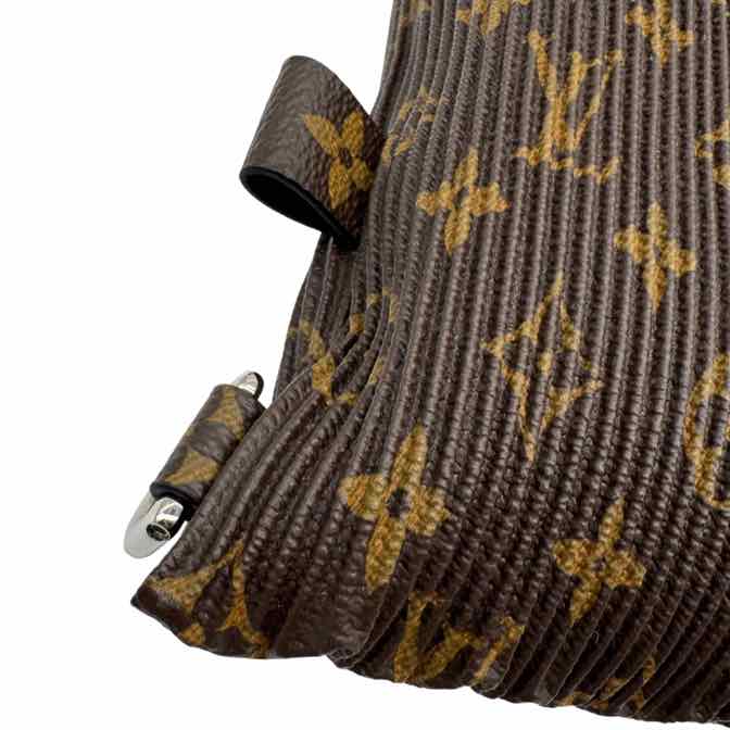 LOUIS VUITTON Monogram Canvas Pleated Explorer Bag (Pre-Owned)