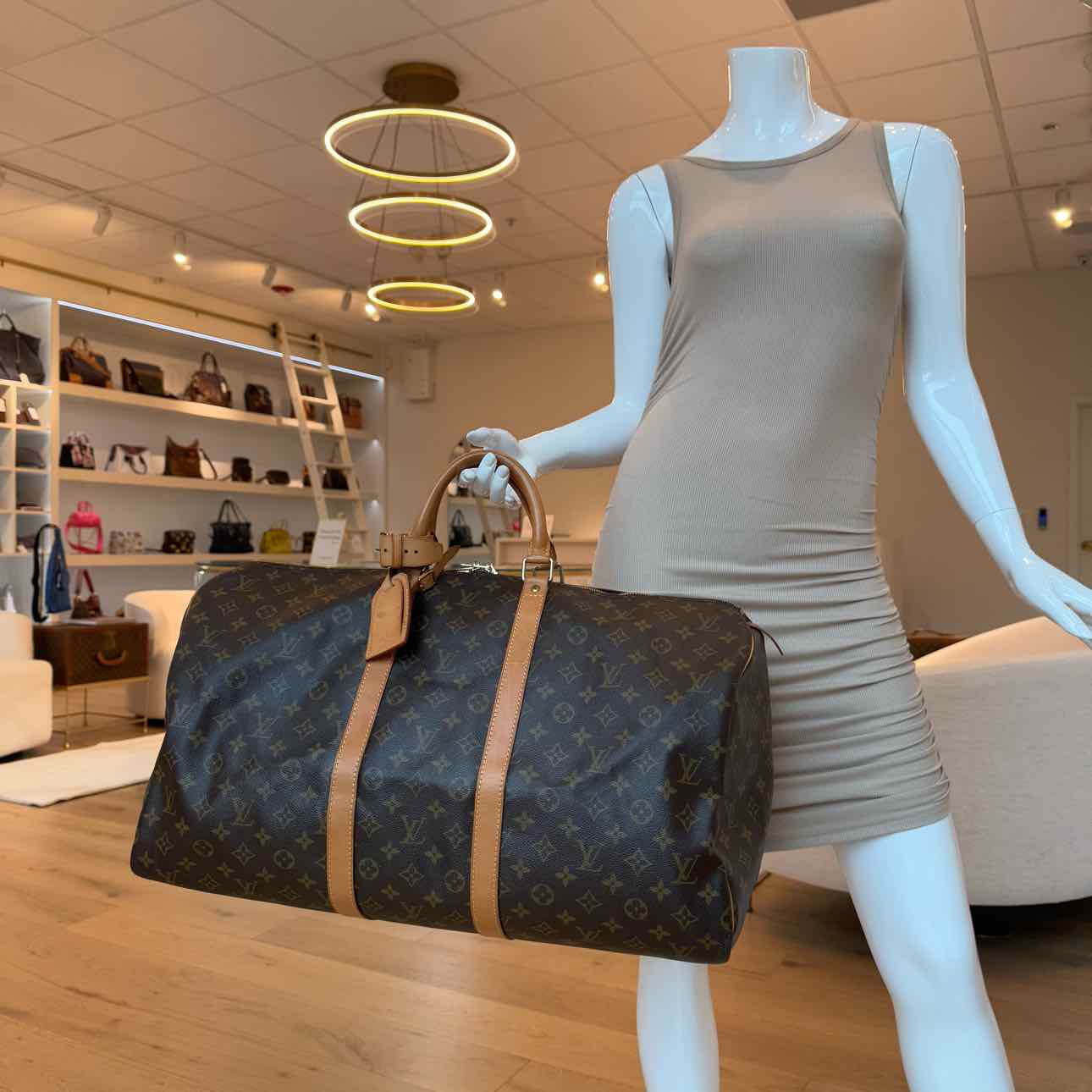 LOUIS VUITTON Monogram Canvas Keepall 55 (Pre-Owned)