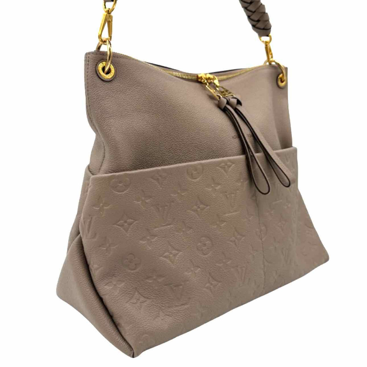 LOUIS VUITTON Empreinte Leather Maida Hobo Bag Beige