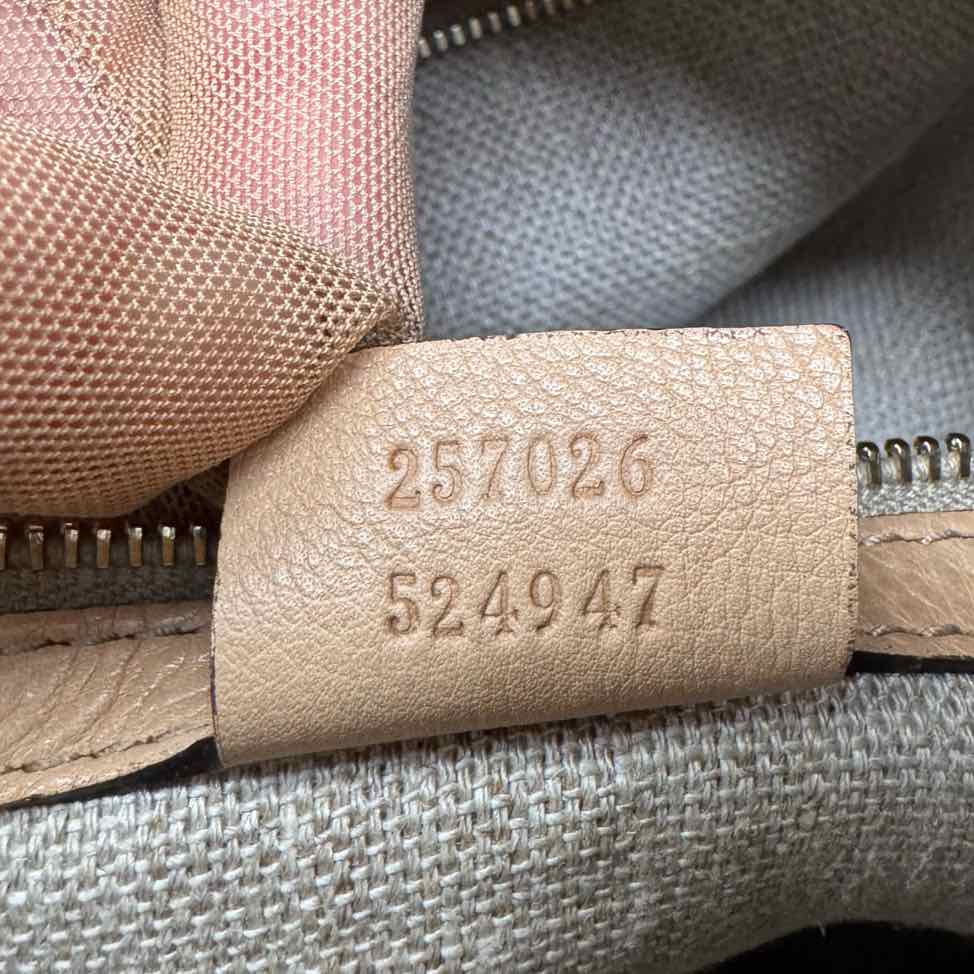 Gucci GG Monogram Marrakech Hobo Bag Brown