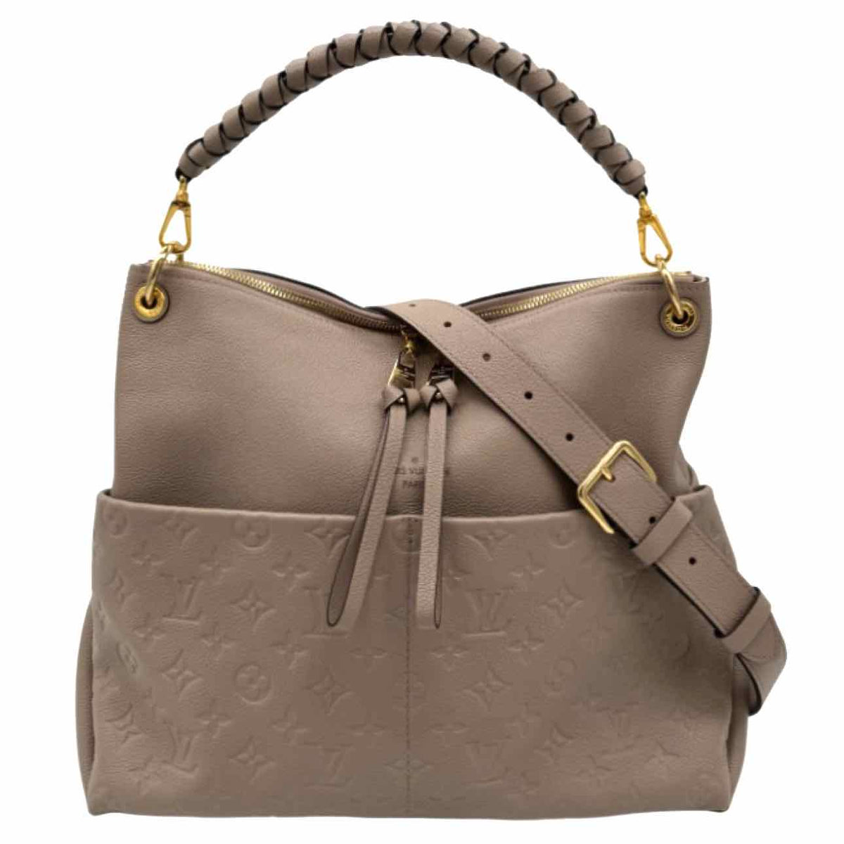 LOUIS VUITTON Empreinte Leather Maida Hobo Bag Beige