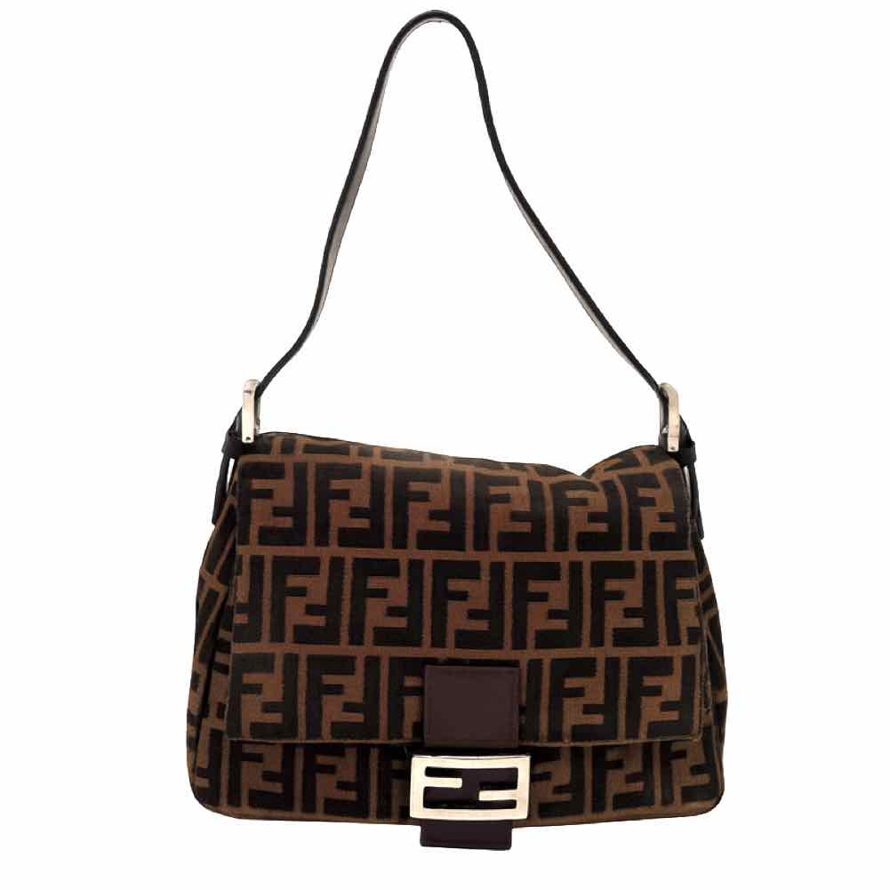 FENDI Mama Baguette Shoulder Bag Brown (Pre-Owned)