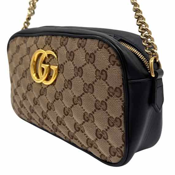 GUCCI Monogram Canvas Marmont Camera Bag (Pre-Owned)