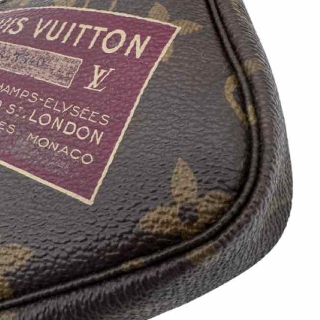 LOUIS VUITTON Monogram Canvas Stamp Mini Pochette (Pre-Owned)