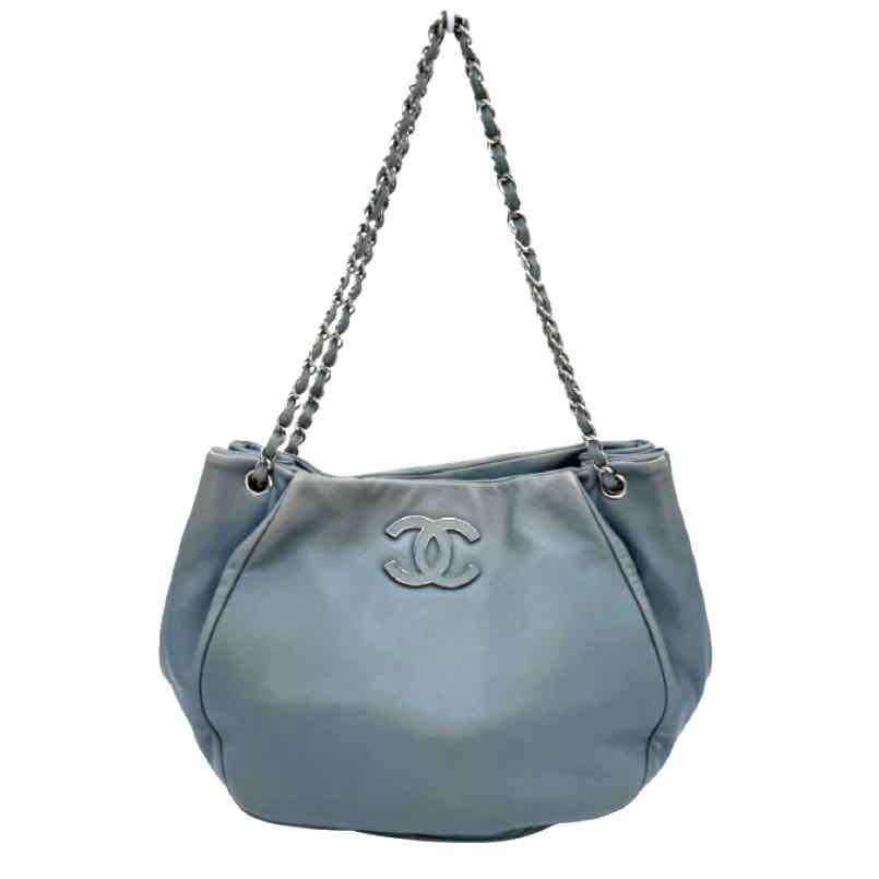 CHANEL Lambskin Sensuel Hobo Bag Blue (Pre-Owned)