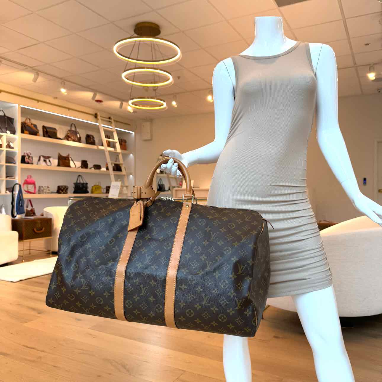 LOUIS VUITTON Monogram Canvas Keepall 55 (Pre-Owned)
