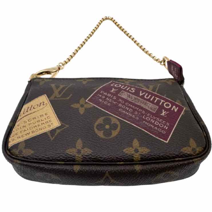 LOUIS VUITTON Monogram Canvas Stamp Mini Pochette (Pre-Owned)