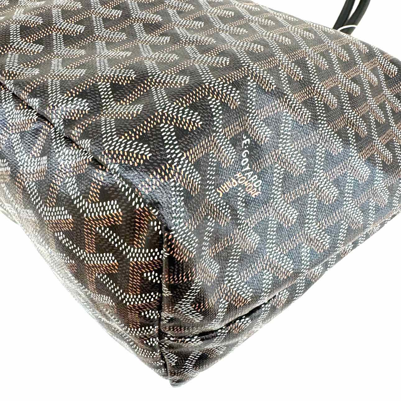 GOYARD Goyardine Saint Louis PM Tote Black (Pre-Owned)