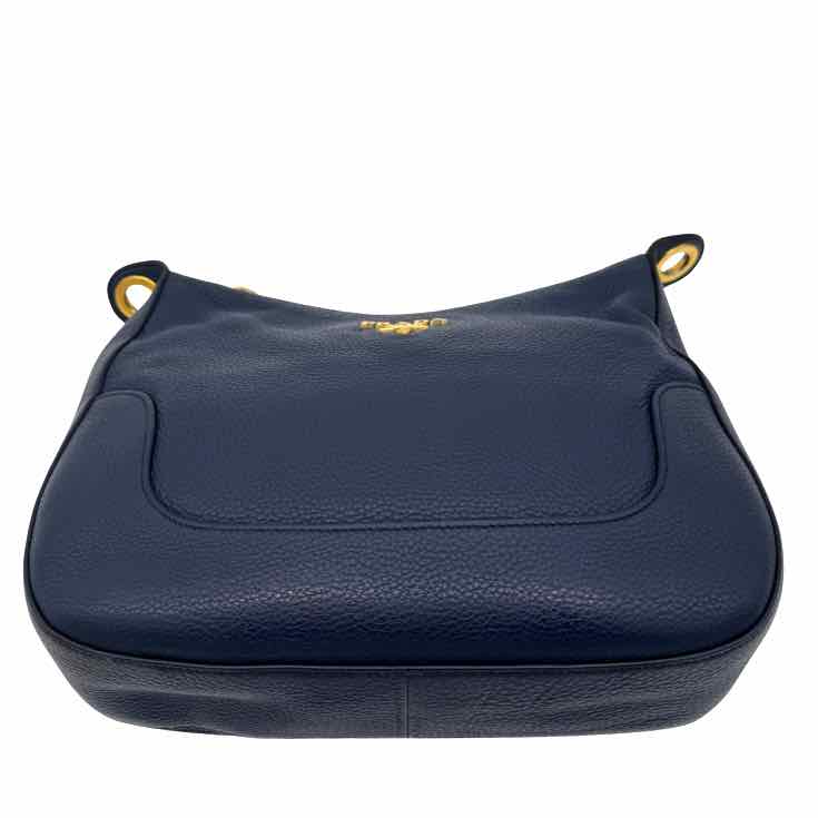 PRADA Vitello Daino Crossbody Bag Blue (Pre-Owned)