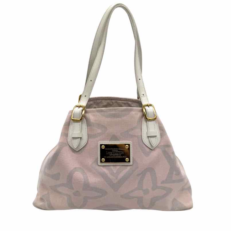LOUIS VUITTON Canvas Tahitienne Cabas PM Pink Shoulder Bag (Pre-Owned)