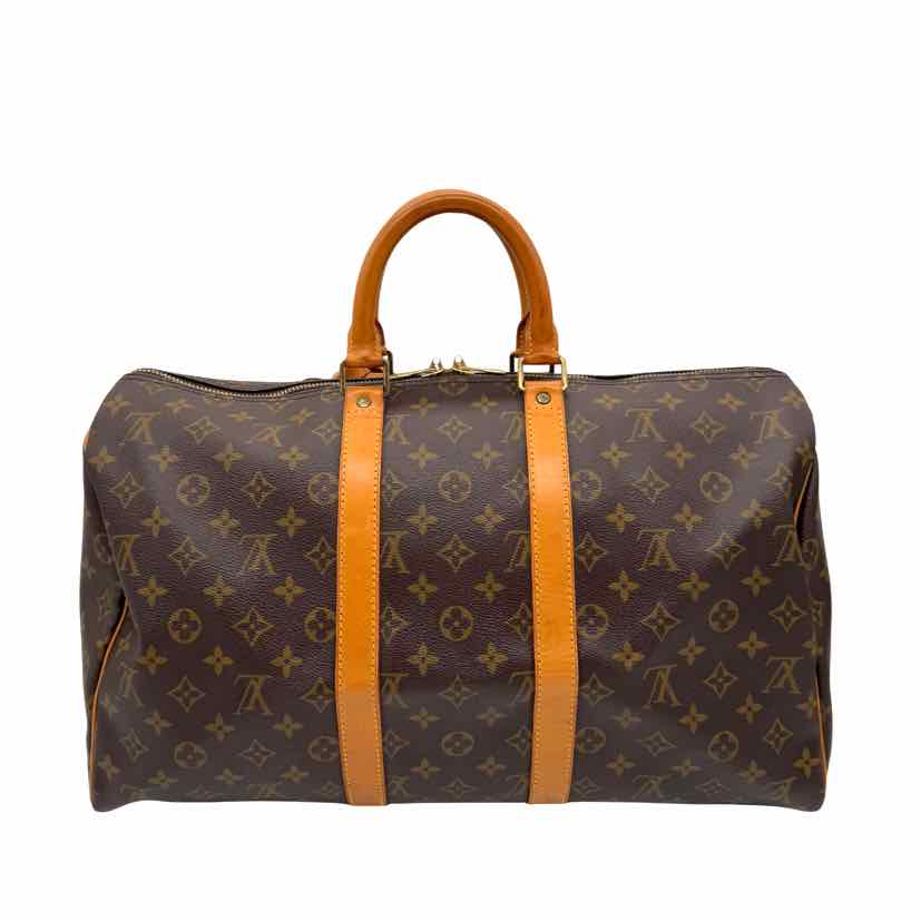 LOUIS VUITTON Monogram Canvas Keepall 45 Duffle Bag (Pre-Owned)