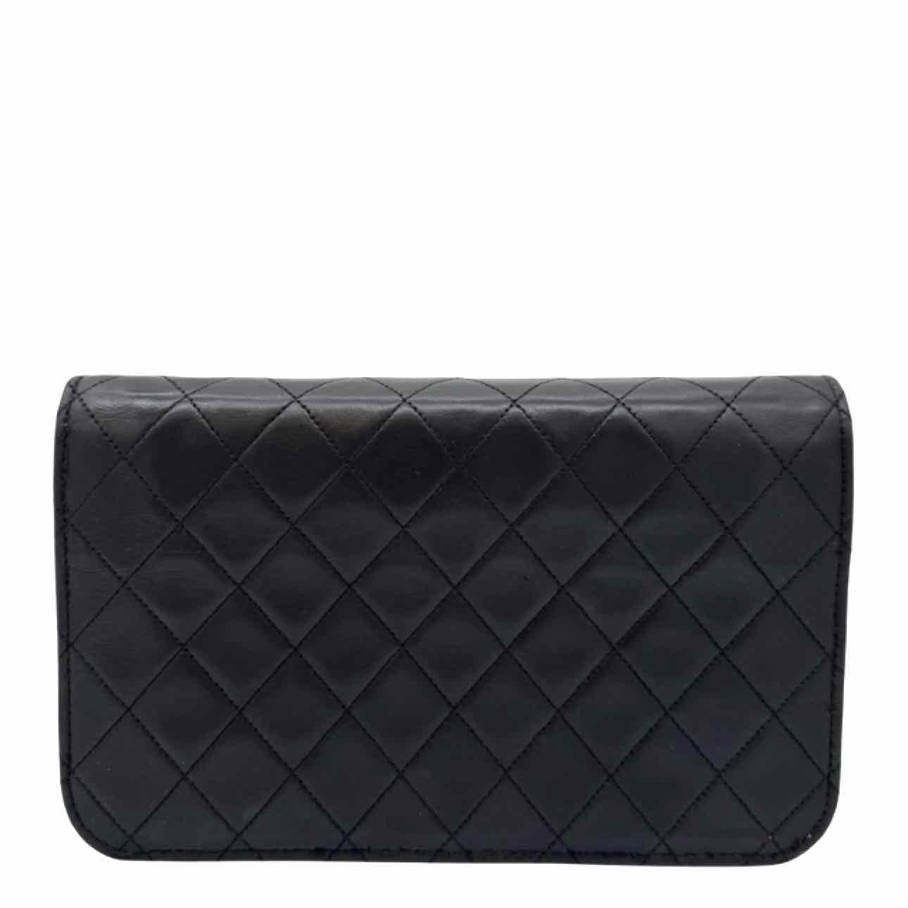 CHANEL Quilted Lambskin Push Lock Small Single Flap Back