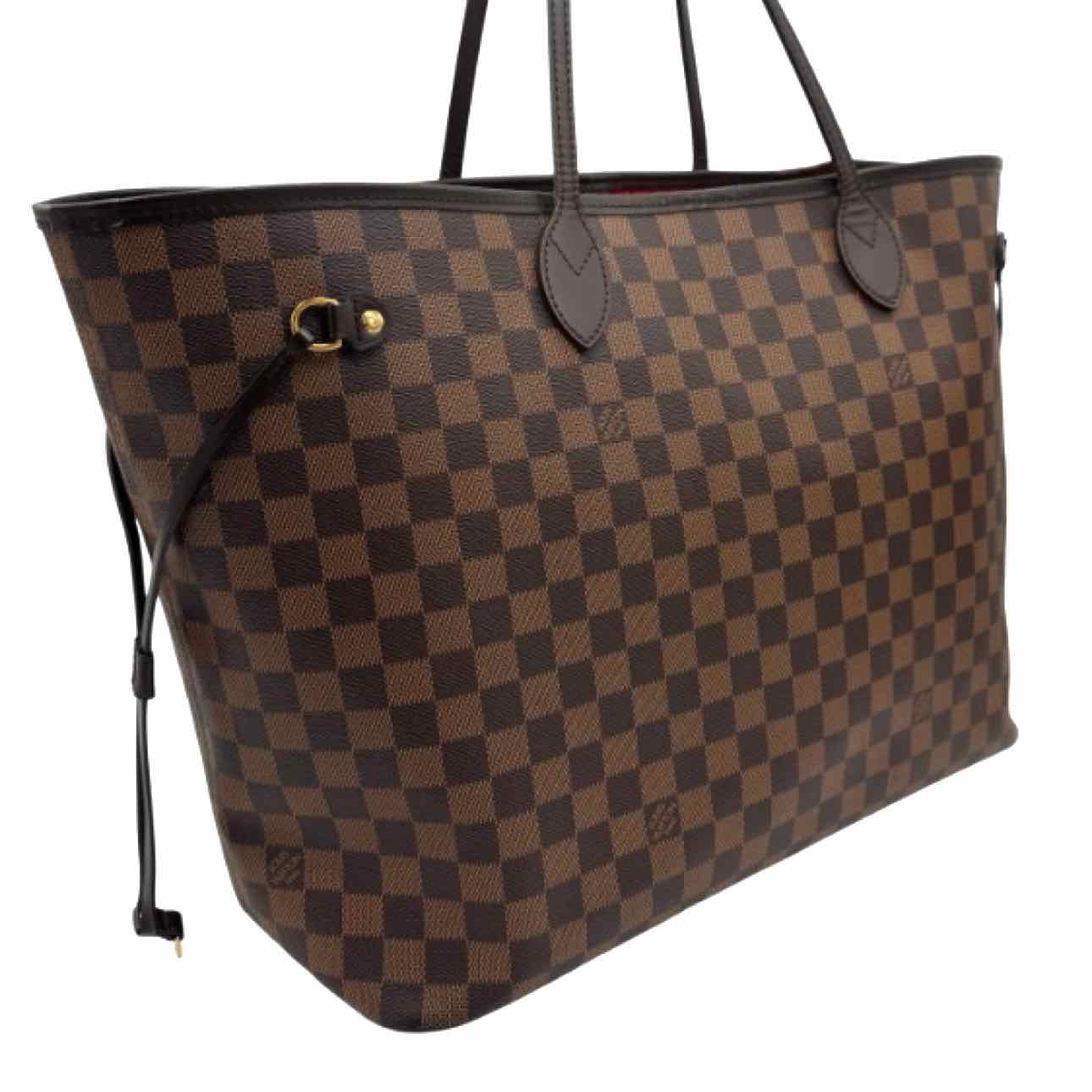 LOUIS VUITTON Damier Ebene Neverfull GM Brown Tote Bag