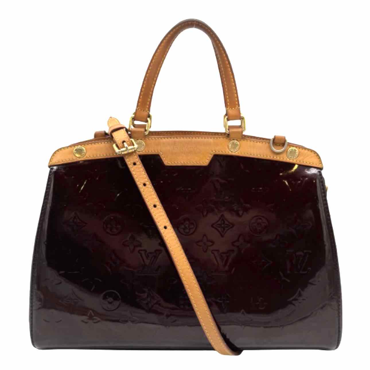 LOUIS VUITTON Vernis Brea MM Tote Bag Amarante