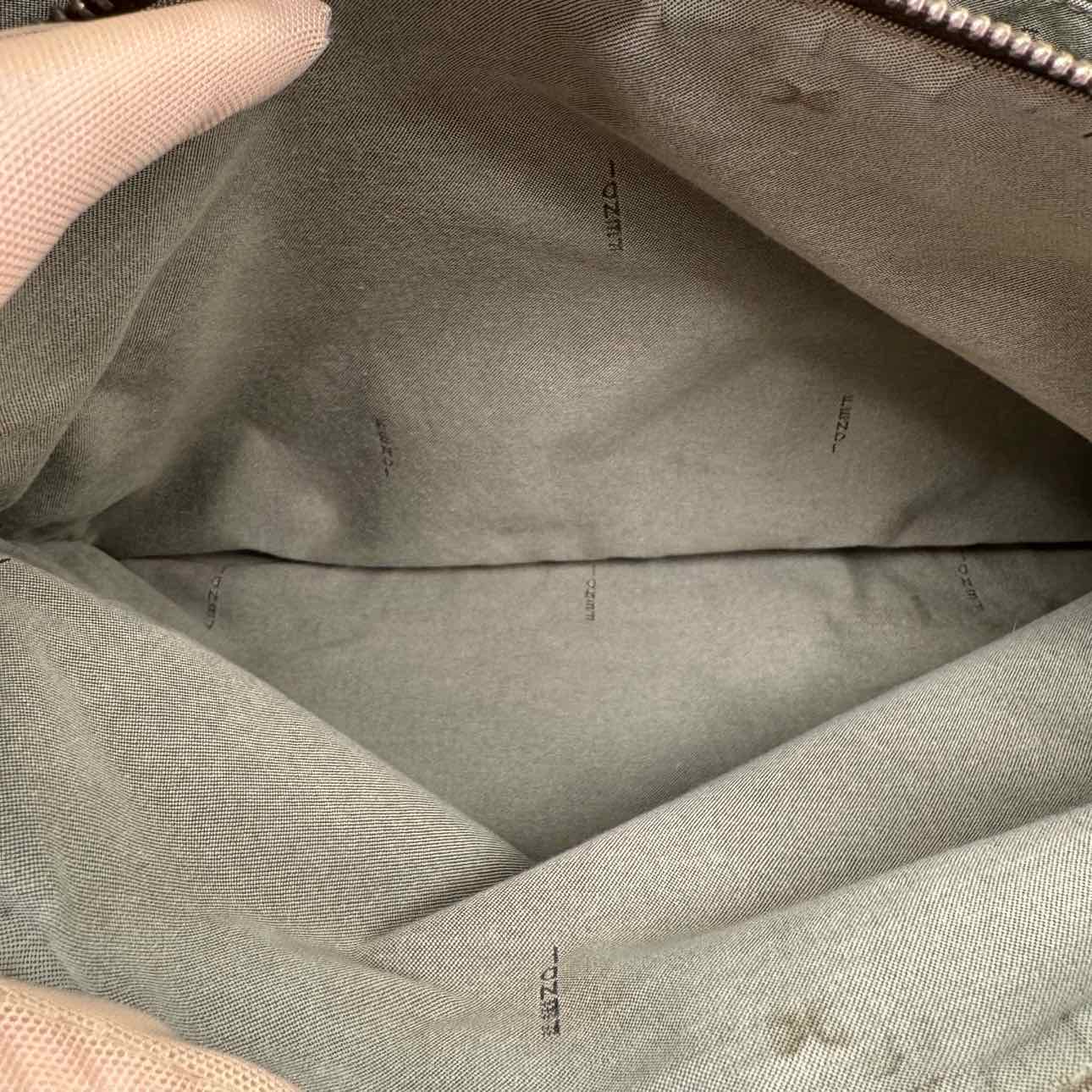 FENDI Zucchino Spalmati Vitello Shoulder Tote Brown (Pre-Owned)