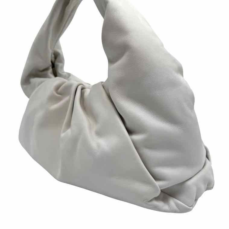 BOTTEGA VENETA Smooth Butter Calfskin Small The Shoulder Pouch White
