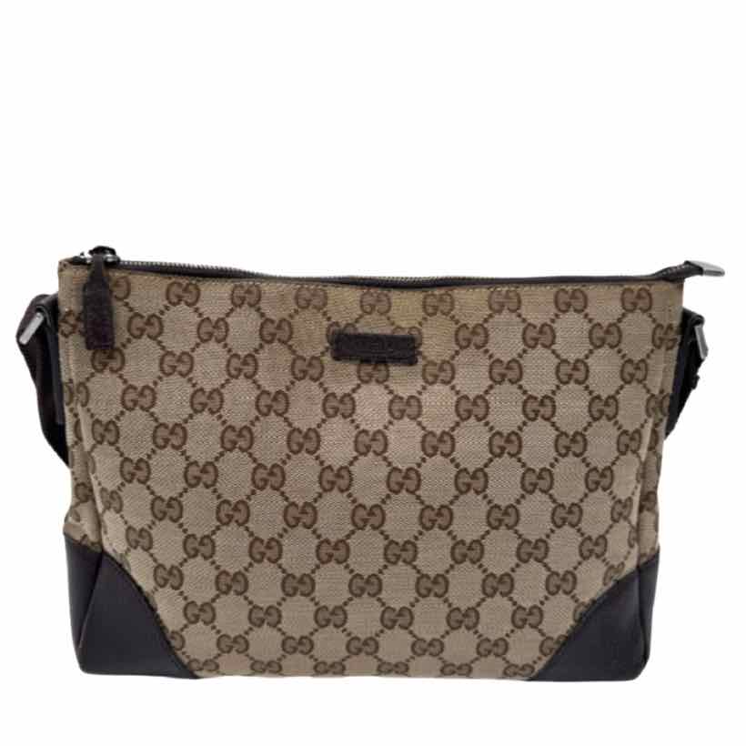 GUCCI Monogram Joy Messenger Bag Brown (Pre-Owned)