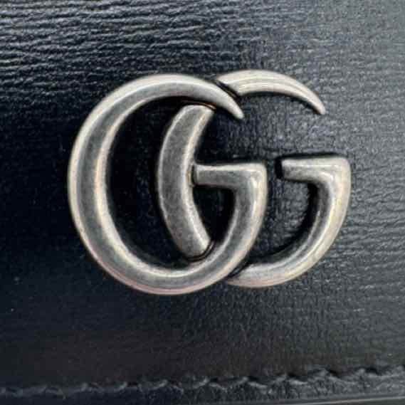 GUCCI Business Card Holder Black (Pre-Owned)