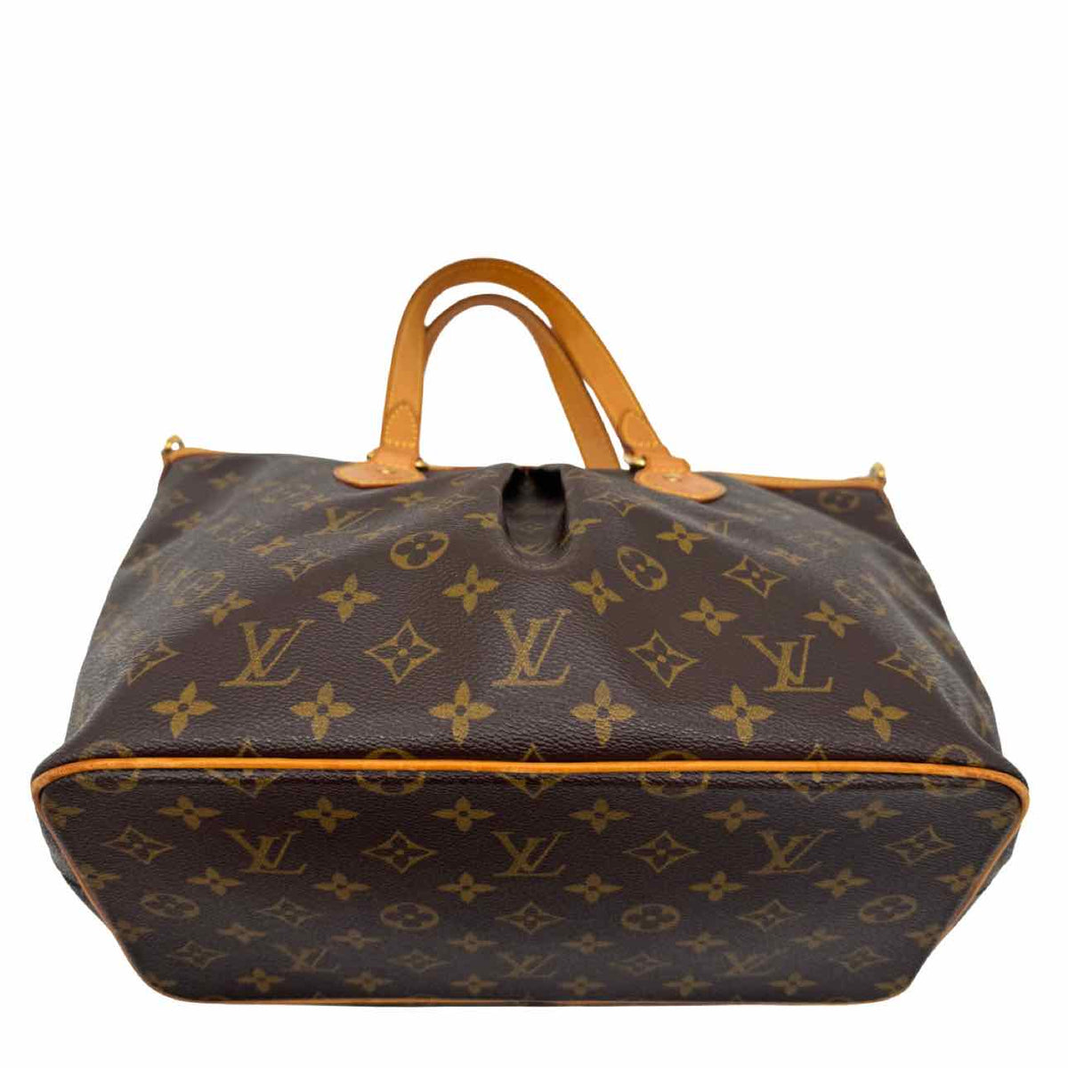 LOUIS VUITTON Monogram Canvas Palermo PM Tote Brown
