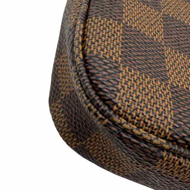 LOUIS VUITTON Damier Ebene Mini Pochette Brown (Pre-Owned)