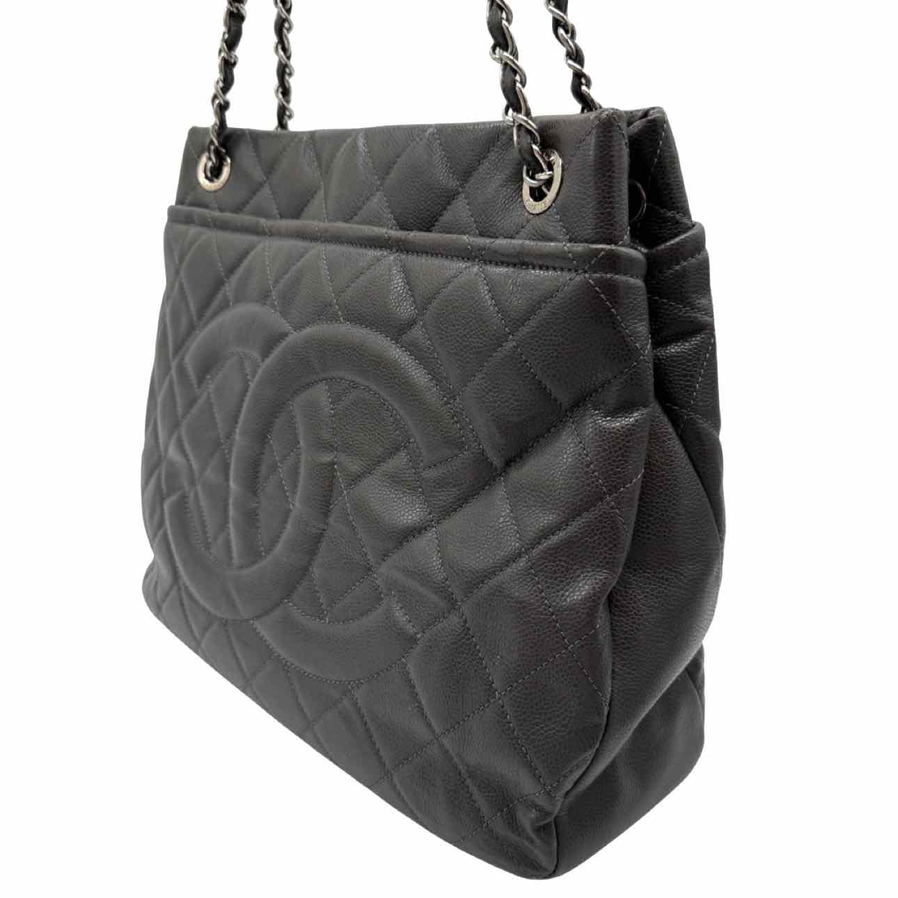 CHANEL CC Timeless Grey Tote Bag