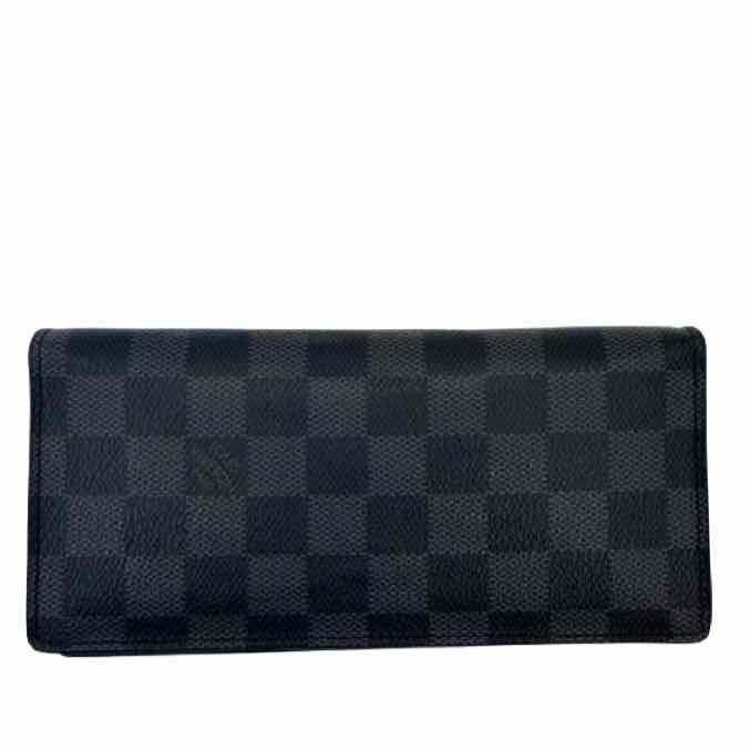 LOUIS VUITTON Damier Graphite Canvas Brazza Bi-Fold Wallet (Pre-Owned)