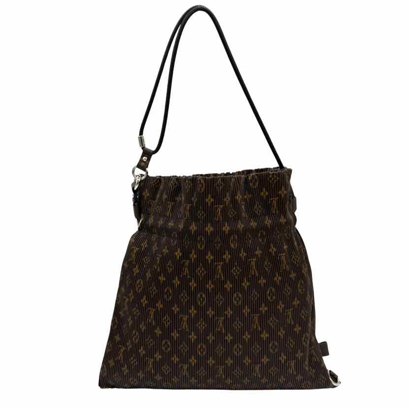 LOUIS VUITTON Monogram Canvas Pleated Explorer Bag (Pre-Owned)
