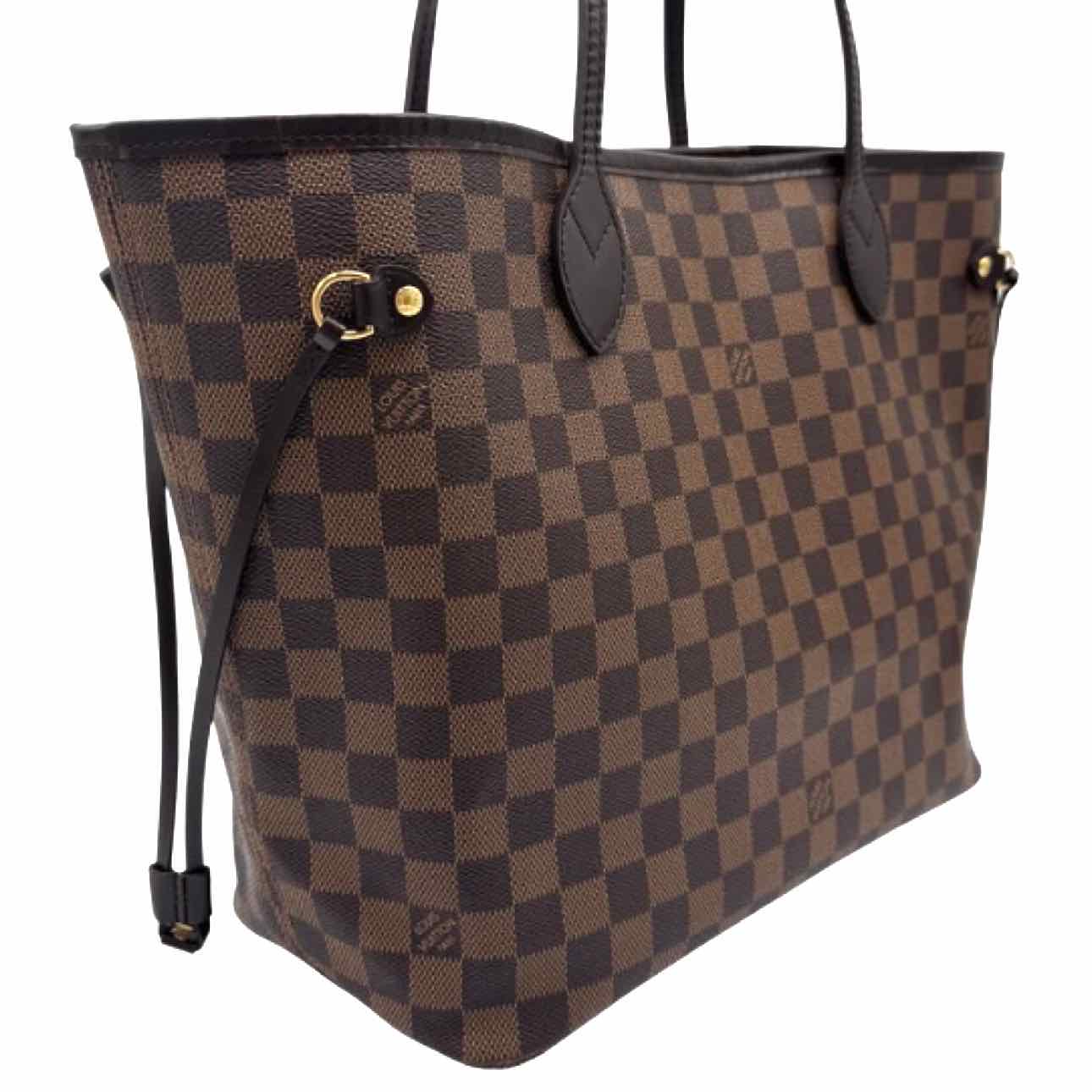 LOUIS VUITTON Damier Ebene Neverfull MM Brown