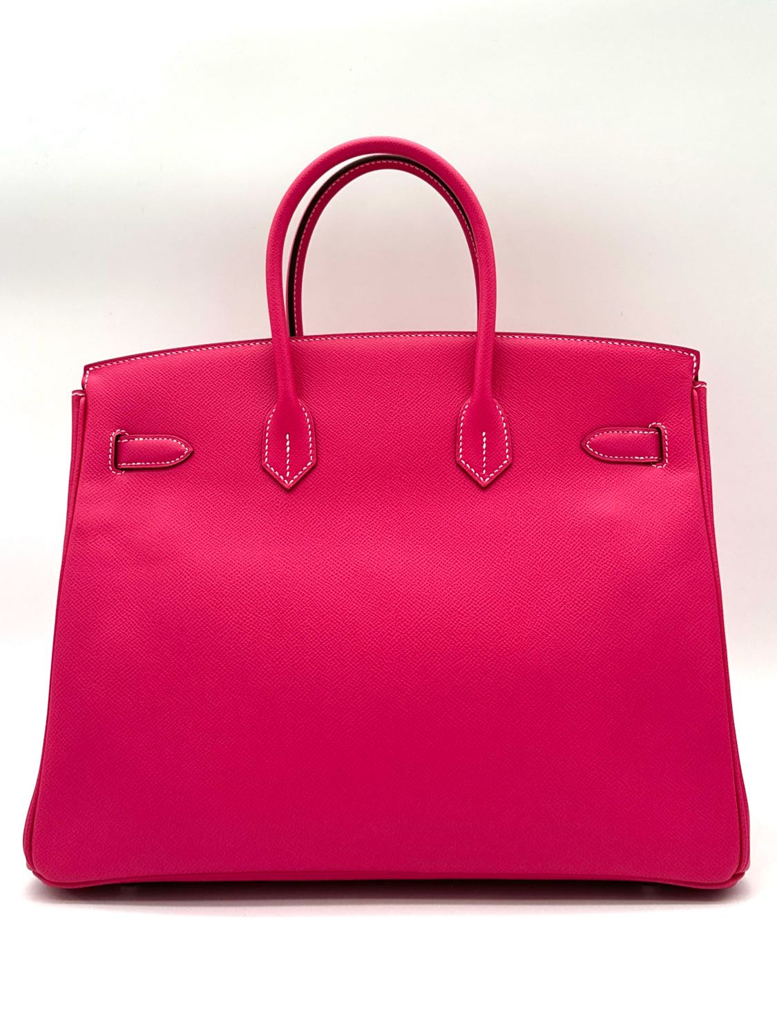 Hermes Veau Epsom 35 Birkin Rose Tyrien Palladium HW Pre-Owned