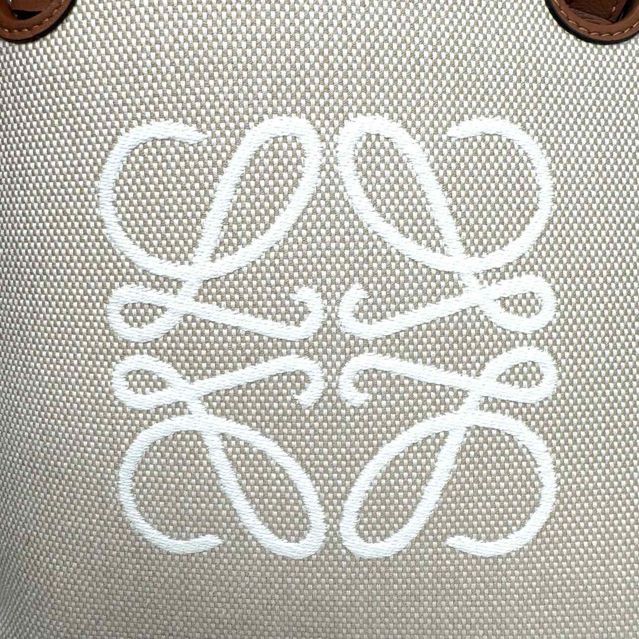 LOEWE Canvas Calfskin Medium Anagram Tote Bag (Pre-Owned)