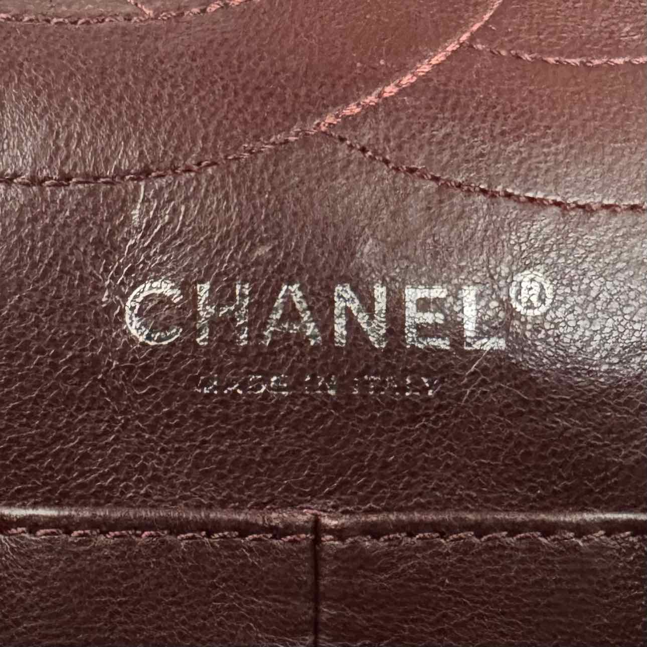 CHANEL Aged Calfskin Quilted 2.55 Reissue 227 Double Flap Black