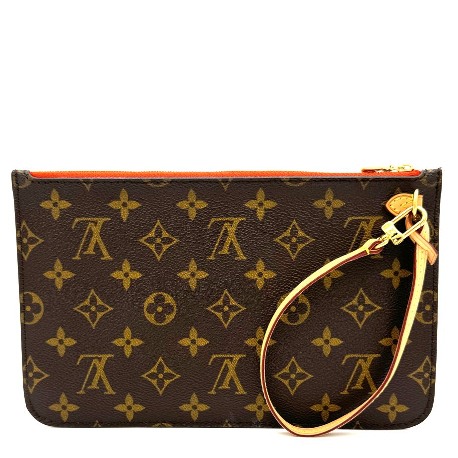 Louis Vuitton Neverfull GM Monogram Wristlet Orange (Pre-Owned)